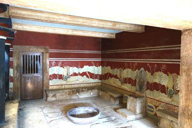 knossos la salle du trne